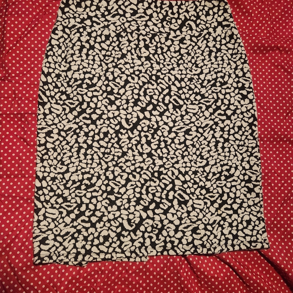 Black and White Patterned Women's Skirt